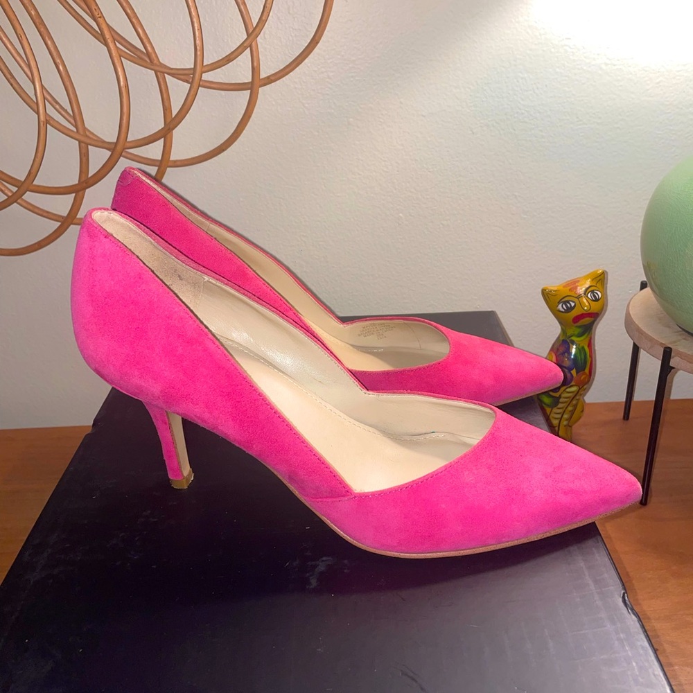Pink Marc fisher 3” heels* gently used * size 9 Women*